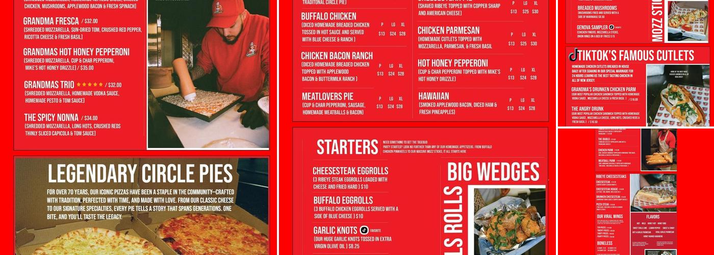 Genova pizza 2 Go Menu