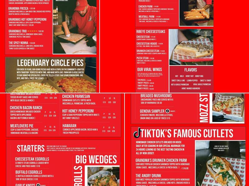 Genova pizza 2 Go Menu