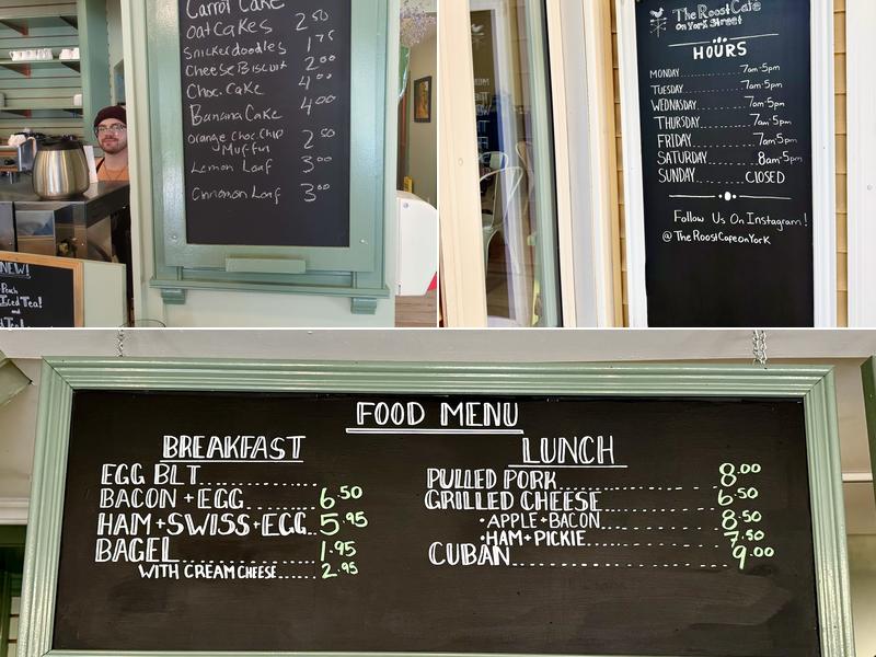 The Roost Cafe On York Street Menu