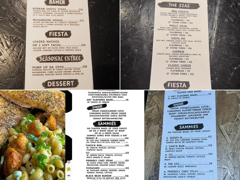 Friendly Foodees Menu