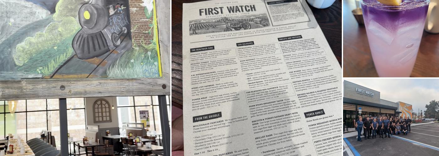 First Watch Menu