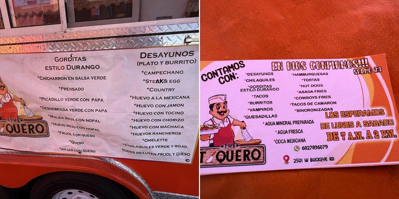 THE TAQUERO Menu