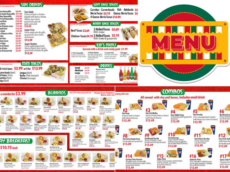 D'Leons Taco Rico Menu