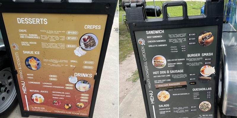 Sergeant bar and grill Menu