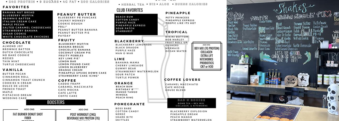 Caddo Nutrition Den Menu