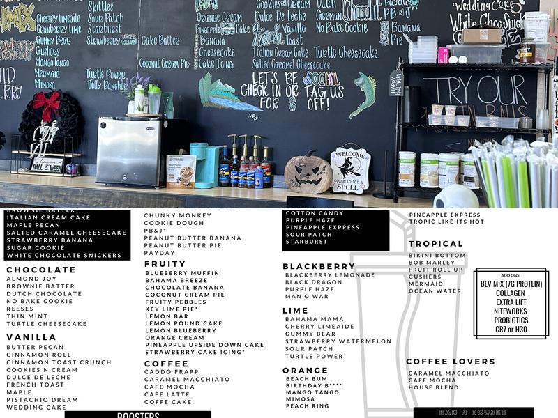 Caddo Nutrition Den Menu