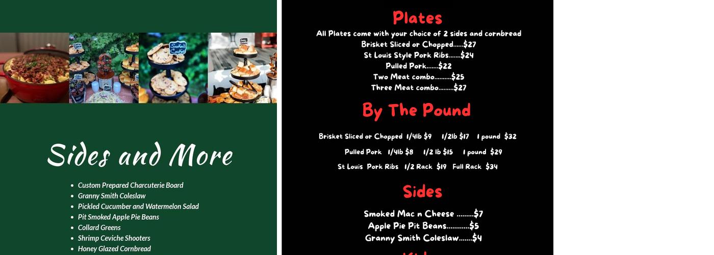 Scarlet Fire BBQ Menu