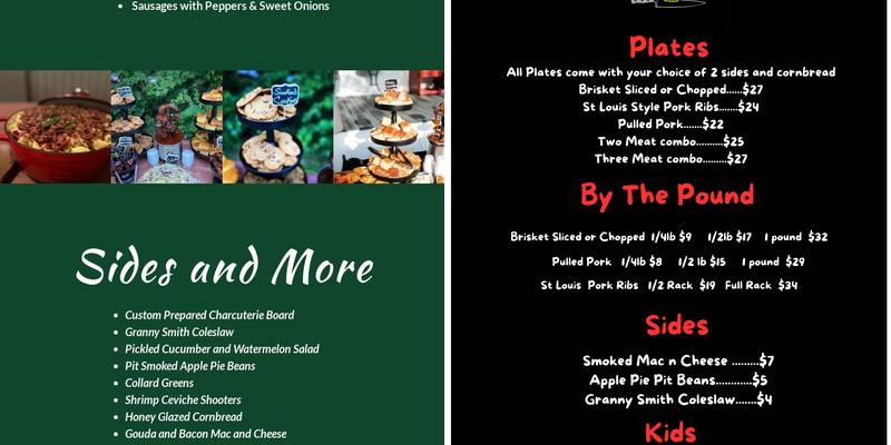 Scarlet Fire BBQ Menu