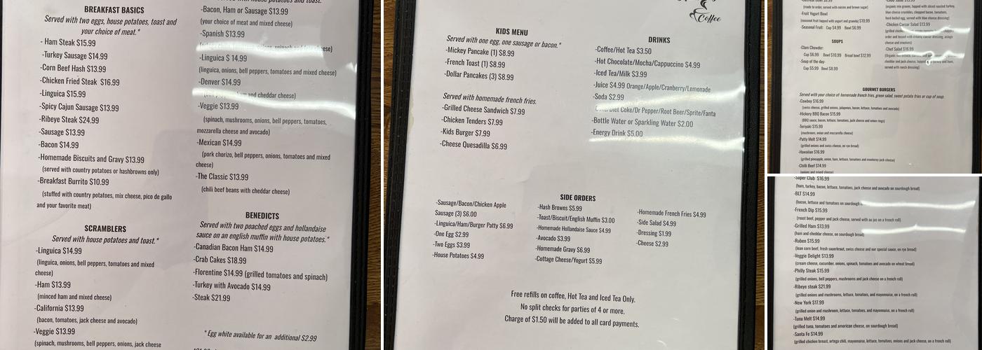 Heidy’s Coffee Menu