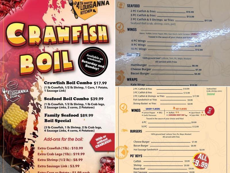 4th Quarter Kitchen Menu