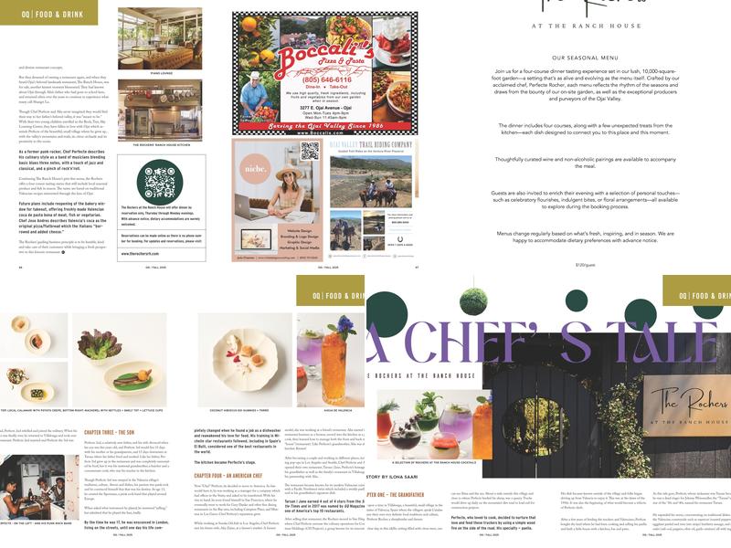 The Rochers at the Ranch House Menu