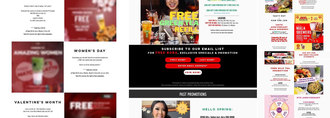 Tasty Pot Davis Menu