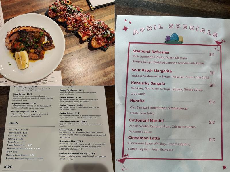 Bistro Twenty 4 Menu