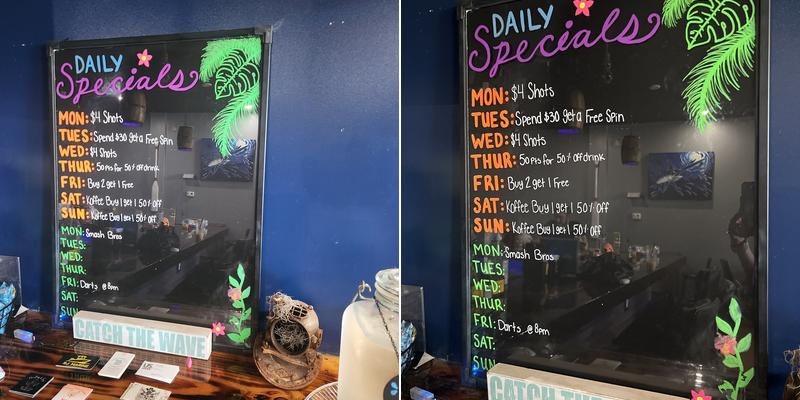 Island Vibes Kava Bar Menu