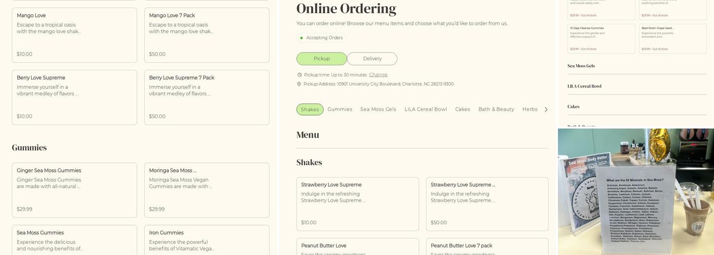 Love is Love Always (LILA Bar @ University) Menu