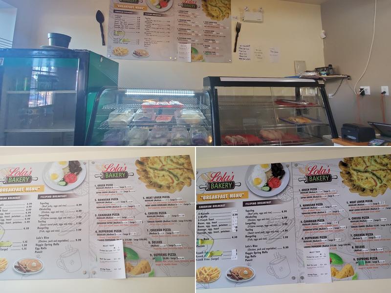 Lola’s Bakery Menu