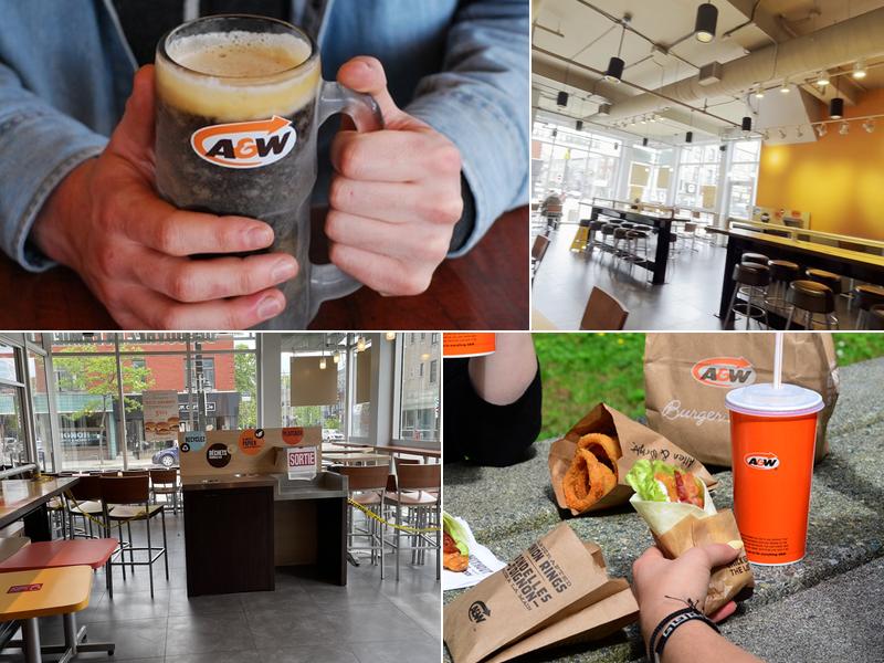 A&W Canada Menu