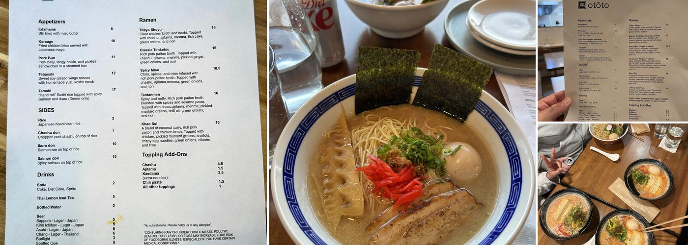 Otōto Menu