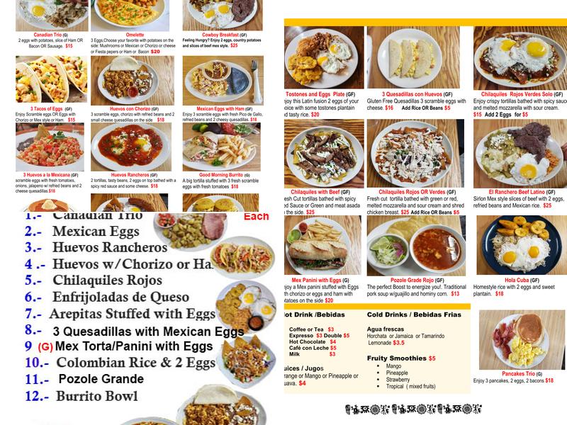 Fiesta & Tequila Menu