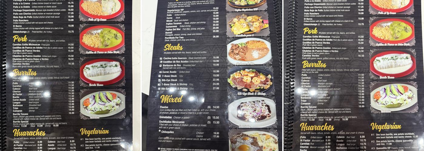 Don Jose Taco Bar & Grill Buford Menu