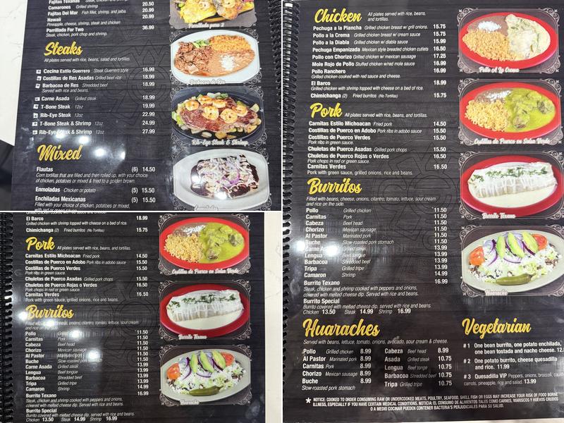 Don Jose Taco Bar & Grill Buford Menu
