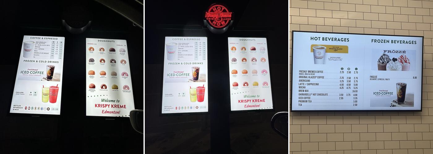 Krispy Kreme Menu