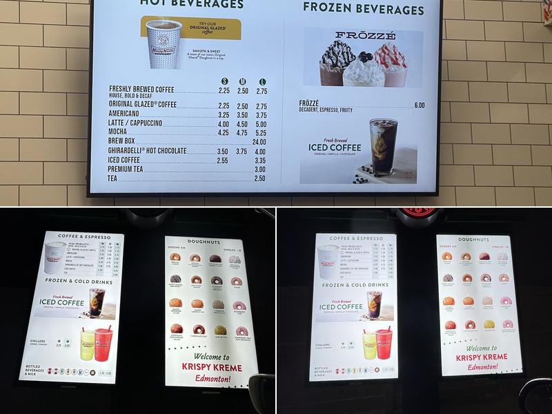 Krispy Kreme Menu