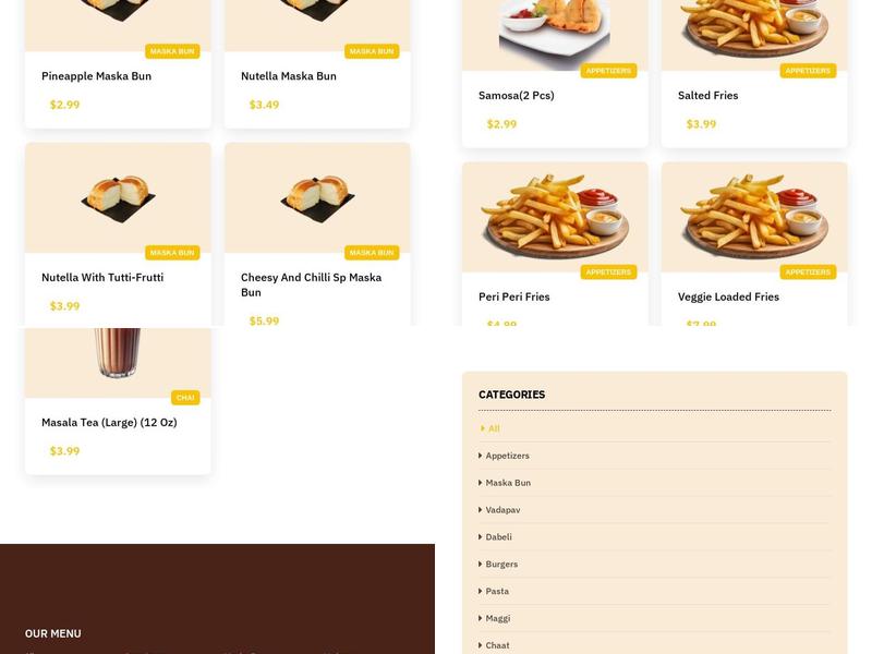 Cheesy and Chilli- Best Indian Fast Food Menu