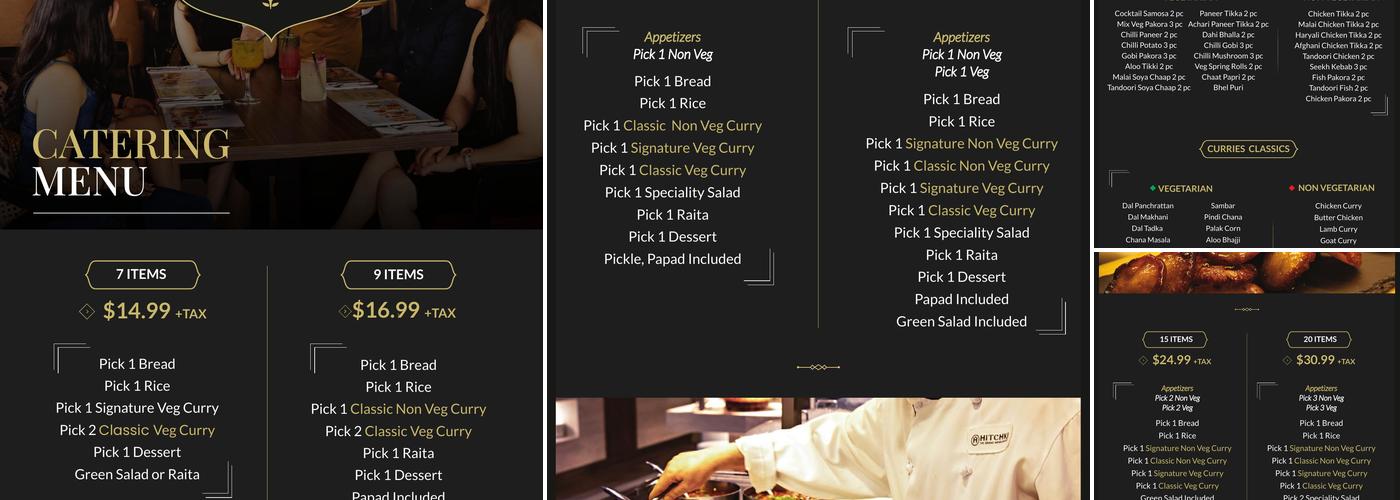 HITCHKI The Grand Indian Buffet Menu