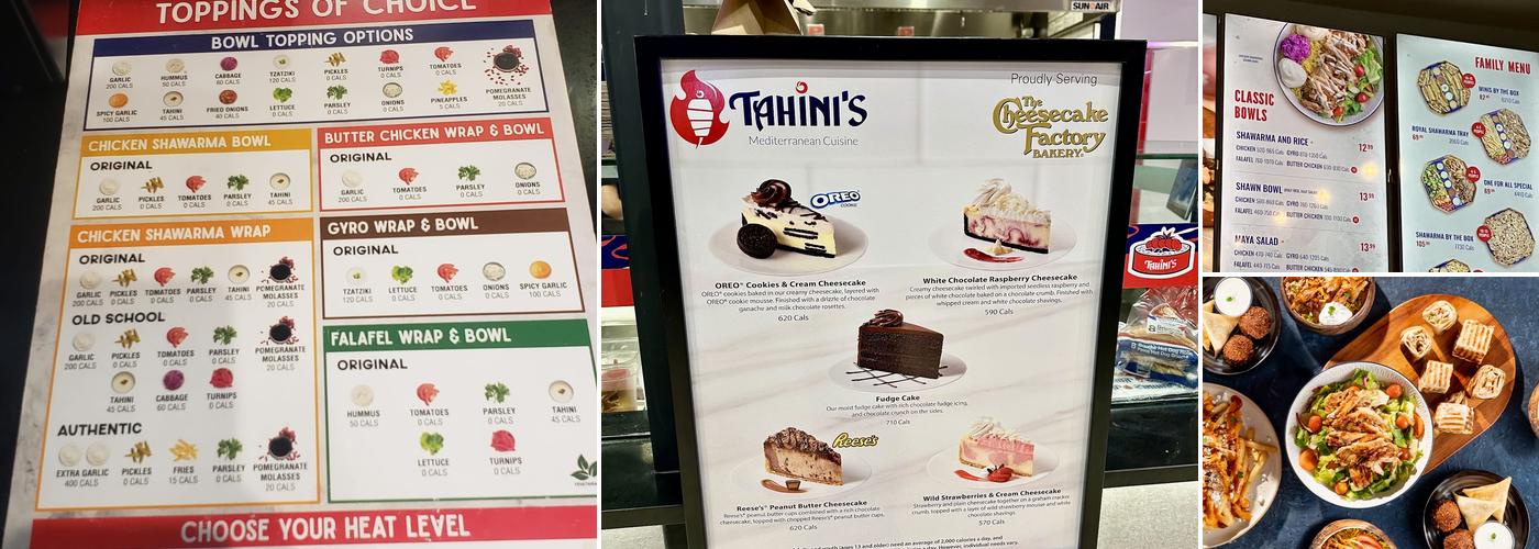 Tahini's Menu