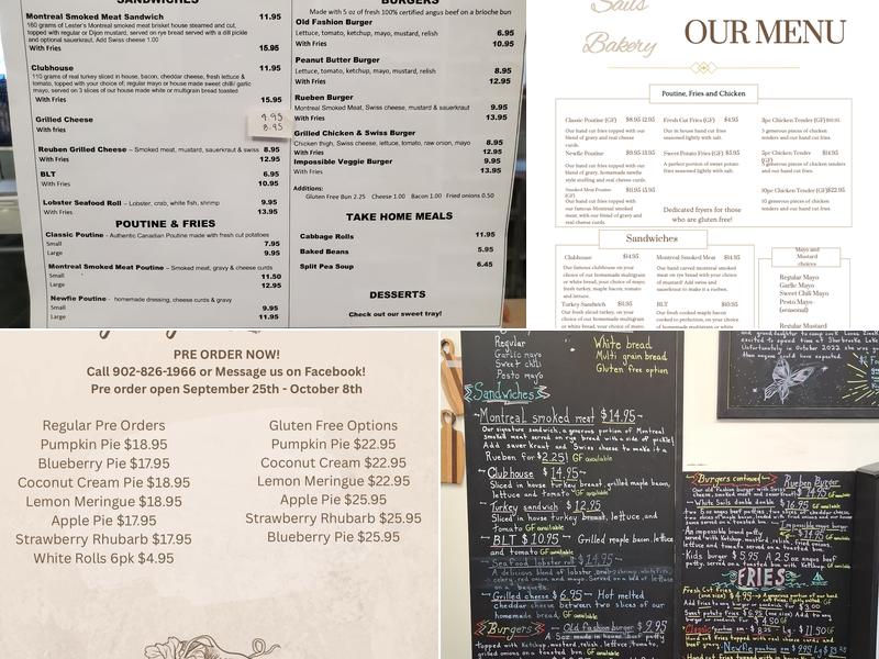 White Sails Bakery & Deli Menu