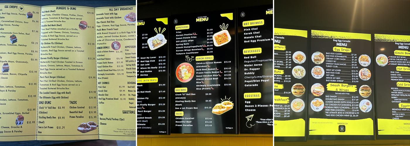 Bold Bites Co.-Toronto Menu