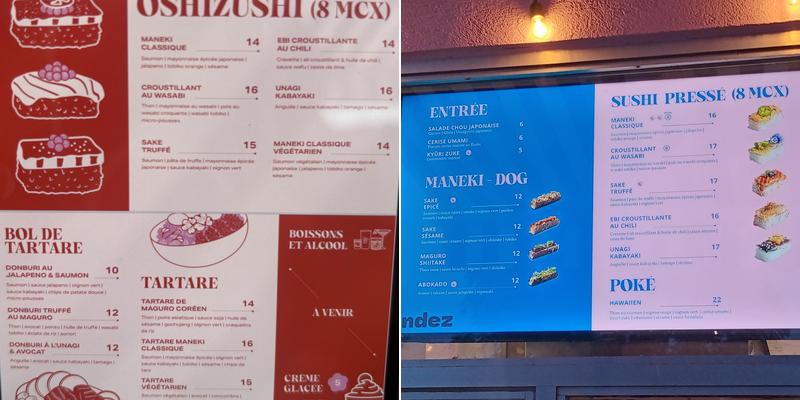 Château Maneki Menu