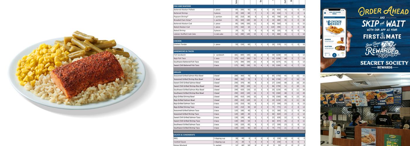 Long John Silver's Menu
