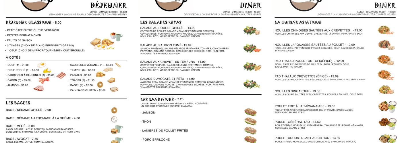 La Boite Gourmande Menu