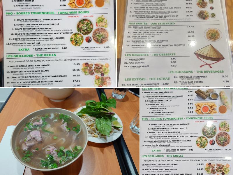 Pho D&C Menu