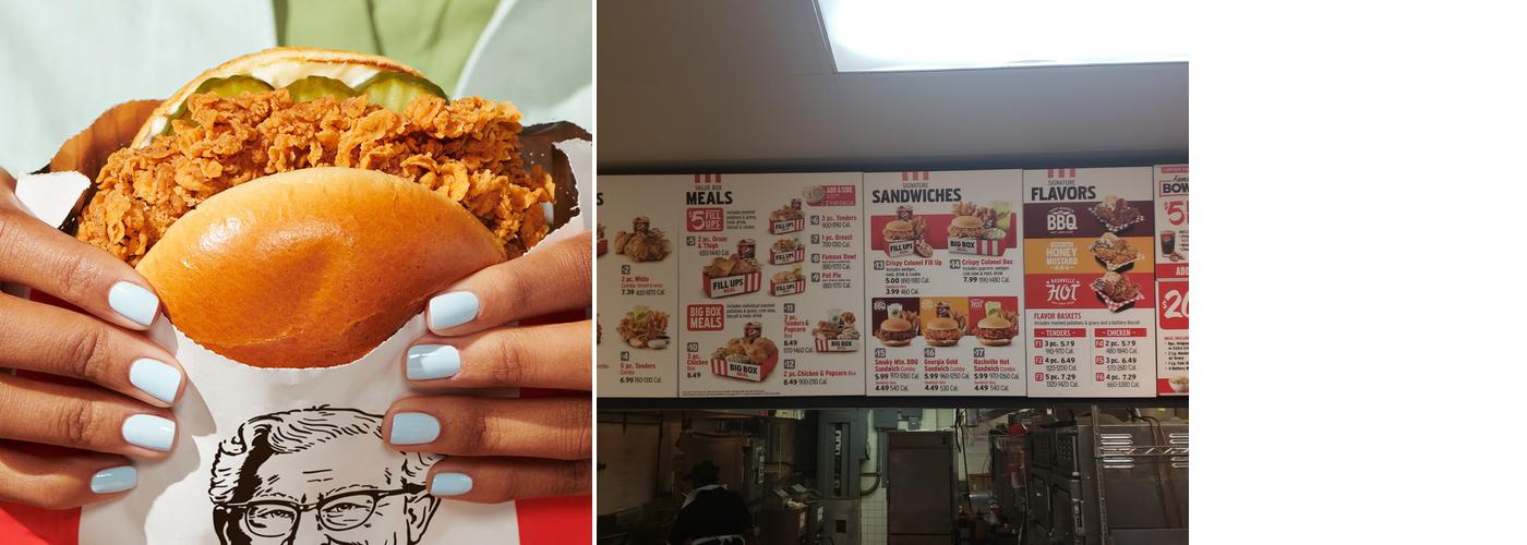 KFC Menu