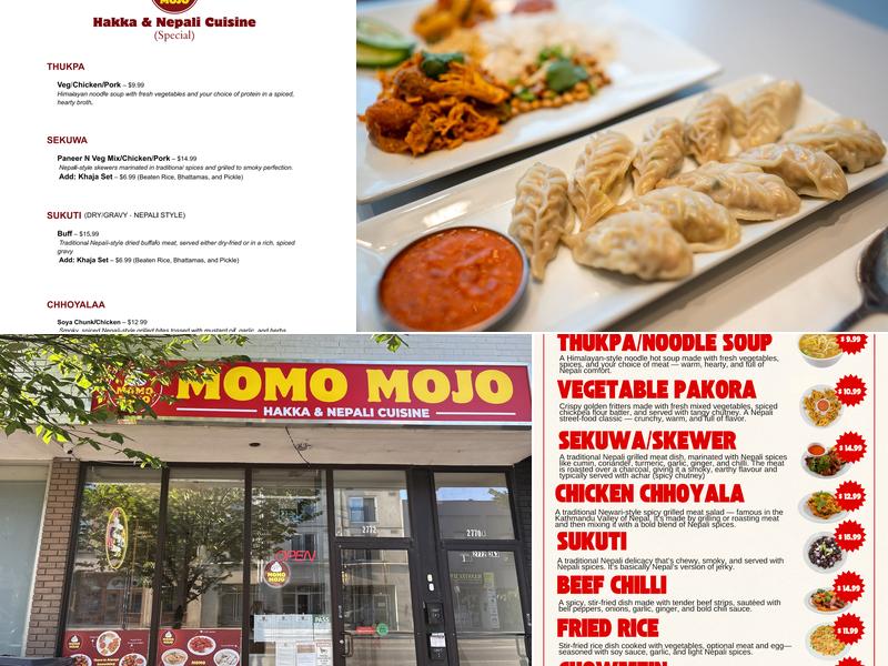 Momo mojo Menu