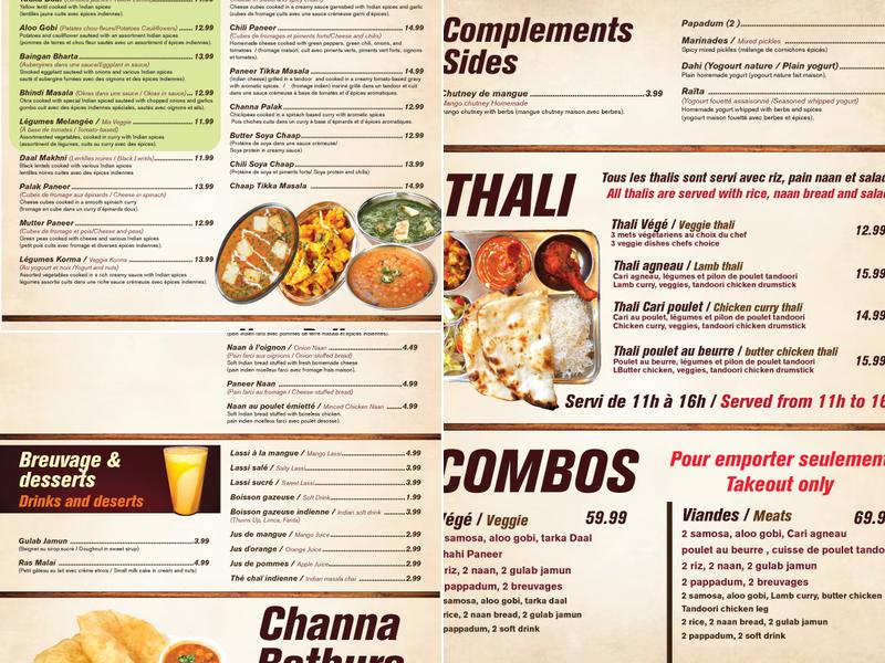 Harry’s Curry Corner Menu