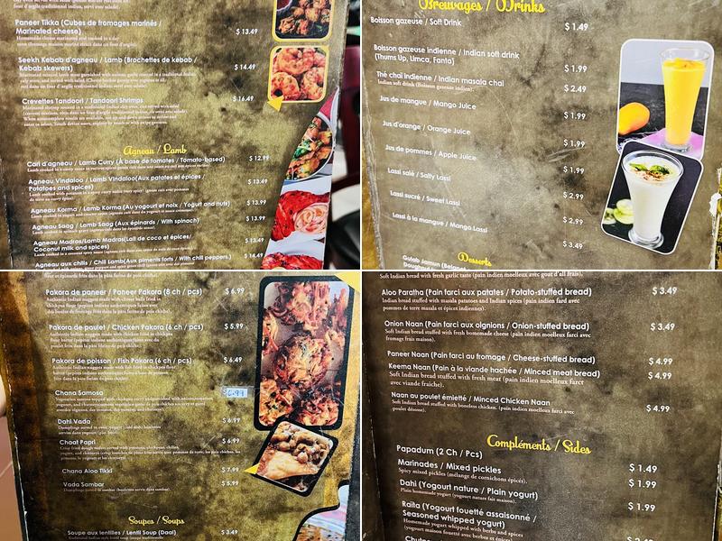 Harry’s Curry Corner Menu