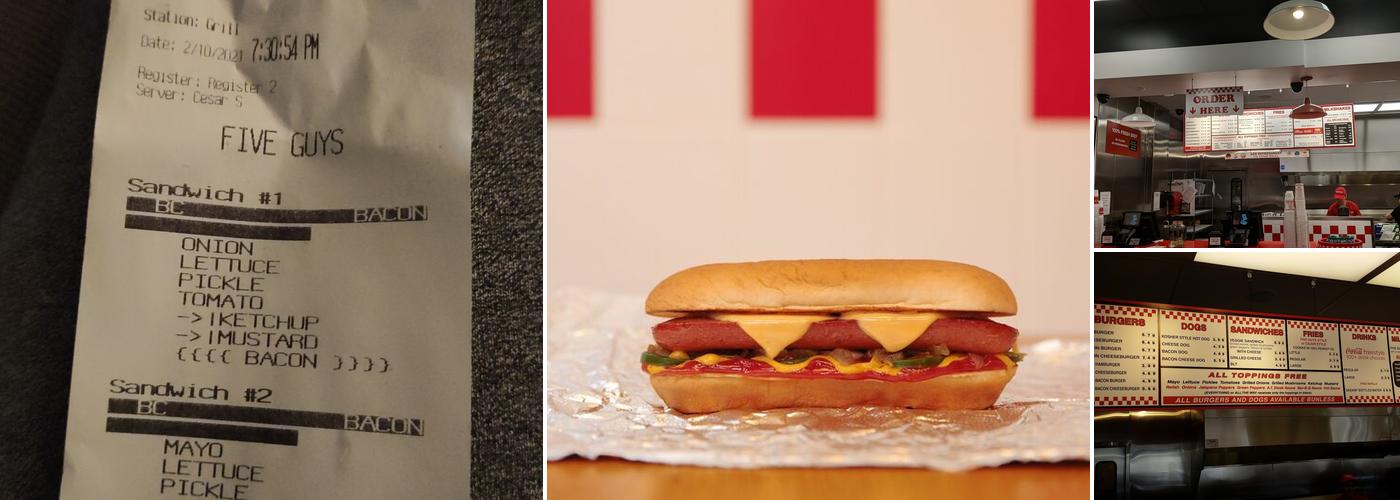 Five Guys Menu