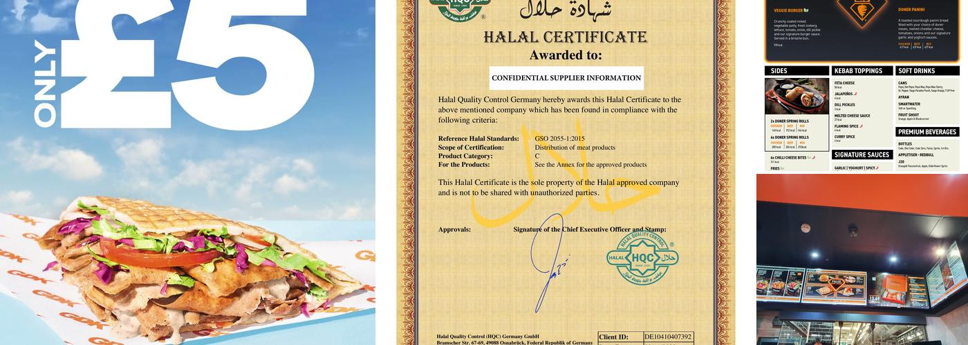 German Doner Kebab Menu