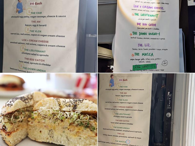 AM Bagel Menu