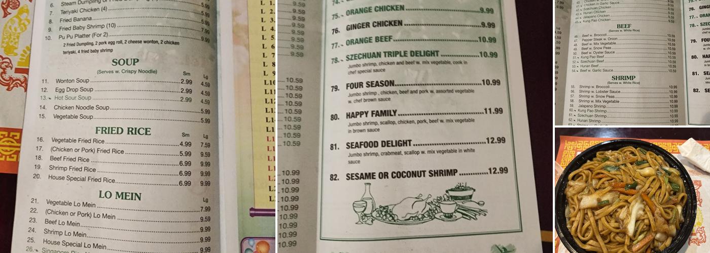 PANDA BUFFET Menu