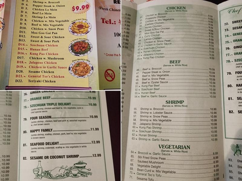 PANDA BUFFET Menu