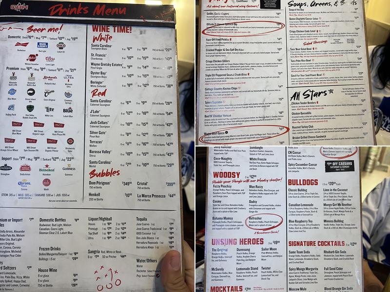The Canadian Brewhouse (Mississauga) Menu