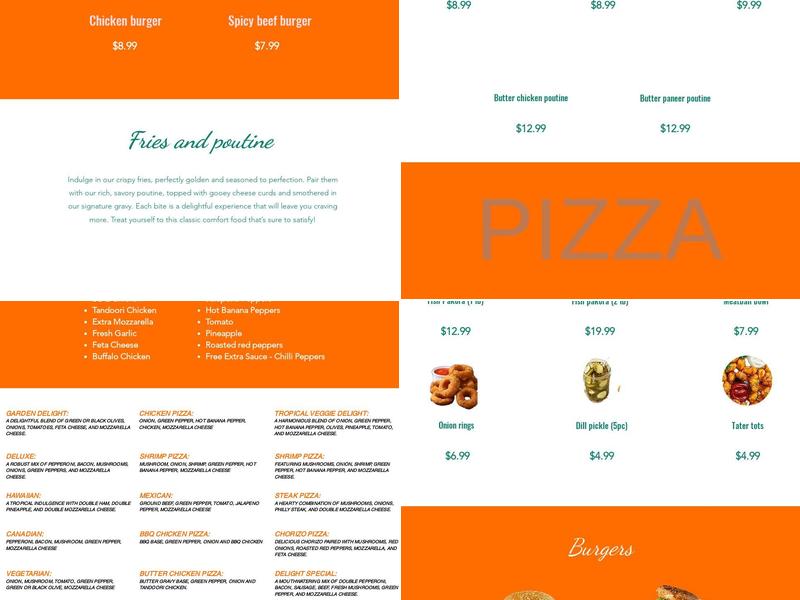 Oven Delight - Pizza & East Indian Restaurant Menu