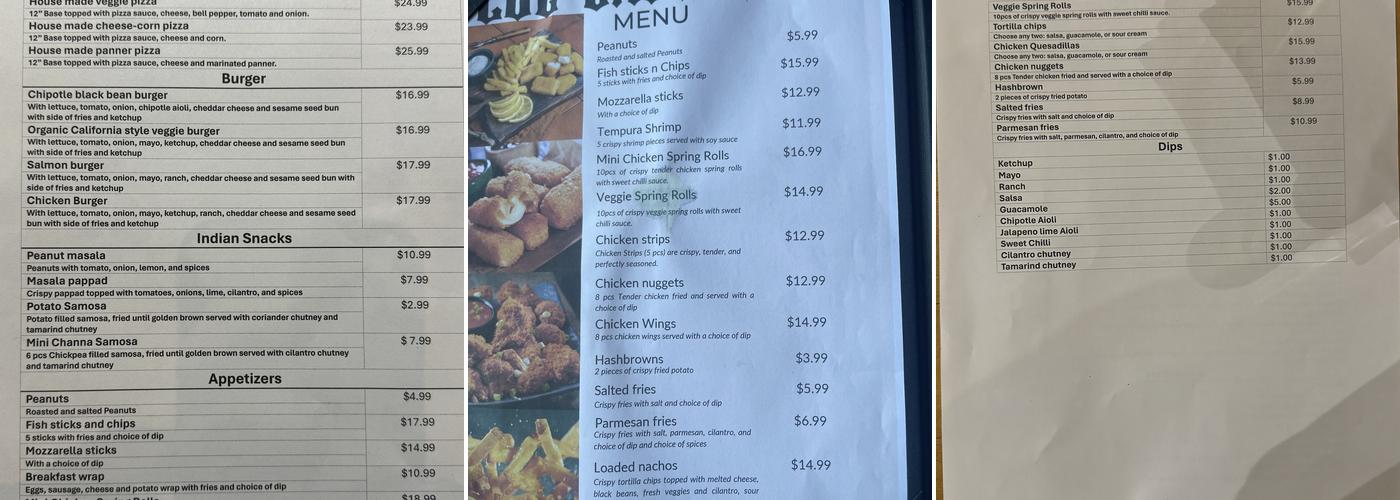 Log Cabin Pub Menu