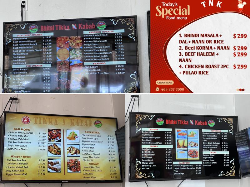 Tikka N Kabab Menu