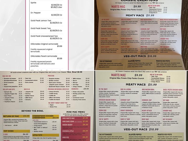 Mac Mart Ardmore Menu